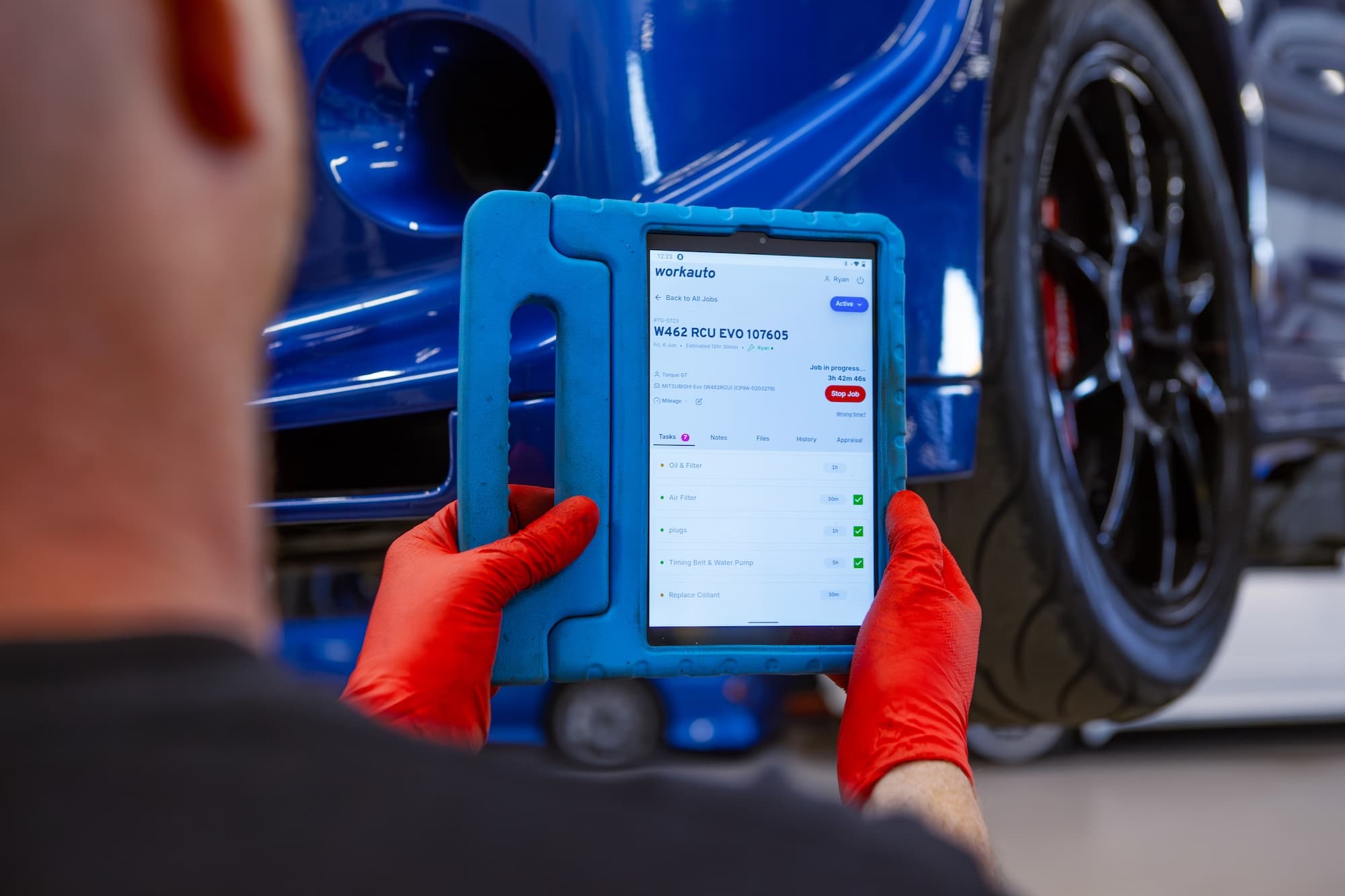 workauto using the tech view